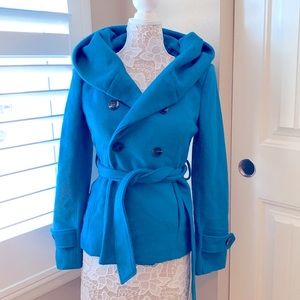 Blue Peacoat w/hood